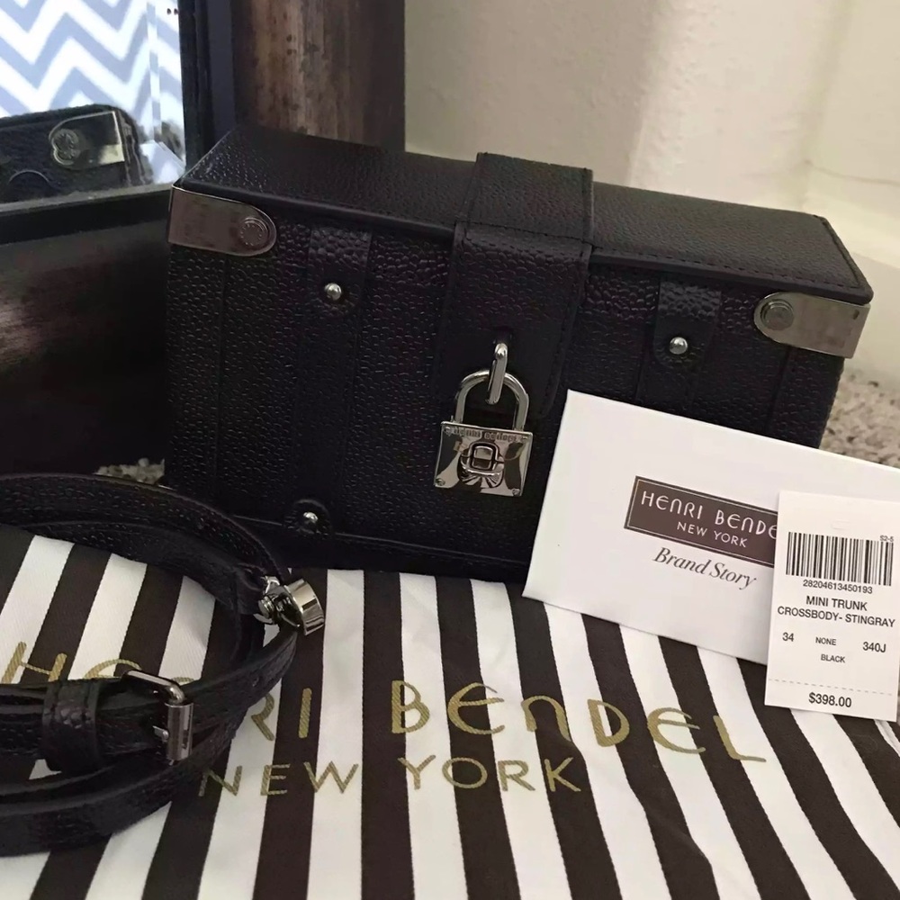 Henri Bendel mini trunk crossbody